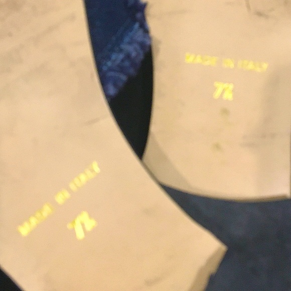 Niccolo Vacari Italy Denim Slip-On Sandals / Flats /Slides - Picture 5 of 9